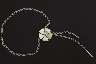 Chris Alcock, flower pendant