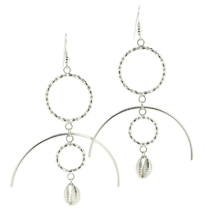 Ka-Ima, silver hoop earrings